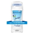thumbnail image 1 of Secret Aluminum Free Clear Solid, Clear Waterlily Scent, 68g, 1 of 14