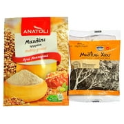 Greek Pure Gum Mastic of Chios 10g and Ground Mahlep for Cooking, Baking, Bundle