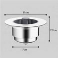 thumbnail image 2 of Kitchen Strainer For Filtration And Drain Stopper For - Abs And Metal Construction For Kitchen Enhancement, 2 of 6