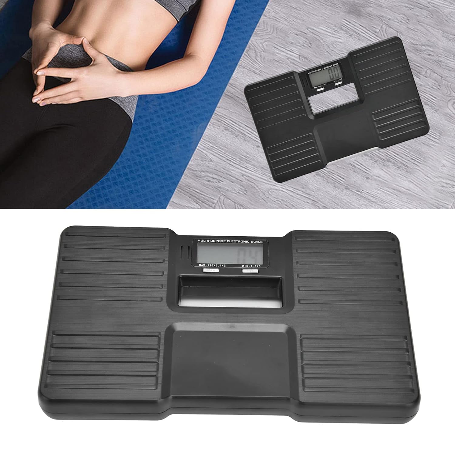 ABCISI Home Mini Digital Bathroom Weight Scale, Highly Accurate Body Weight Scale, Universal LCD Display Accurate Digital Scale for Families Men Women (Batteries Not Included)