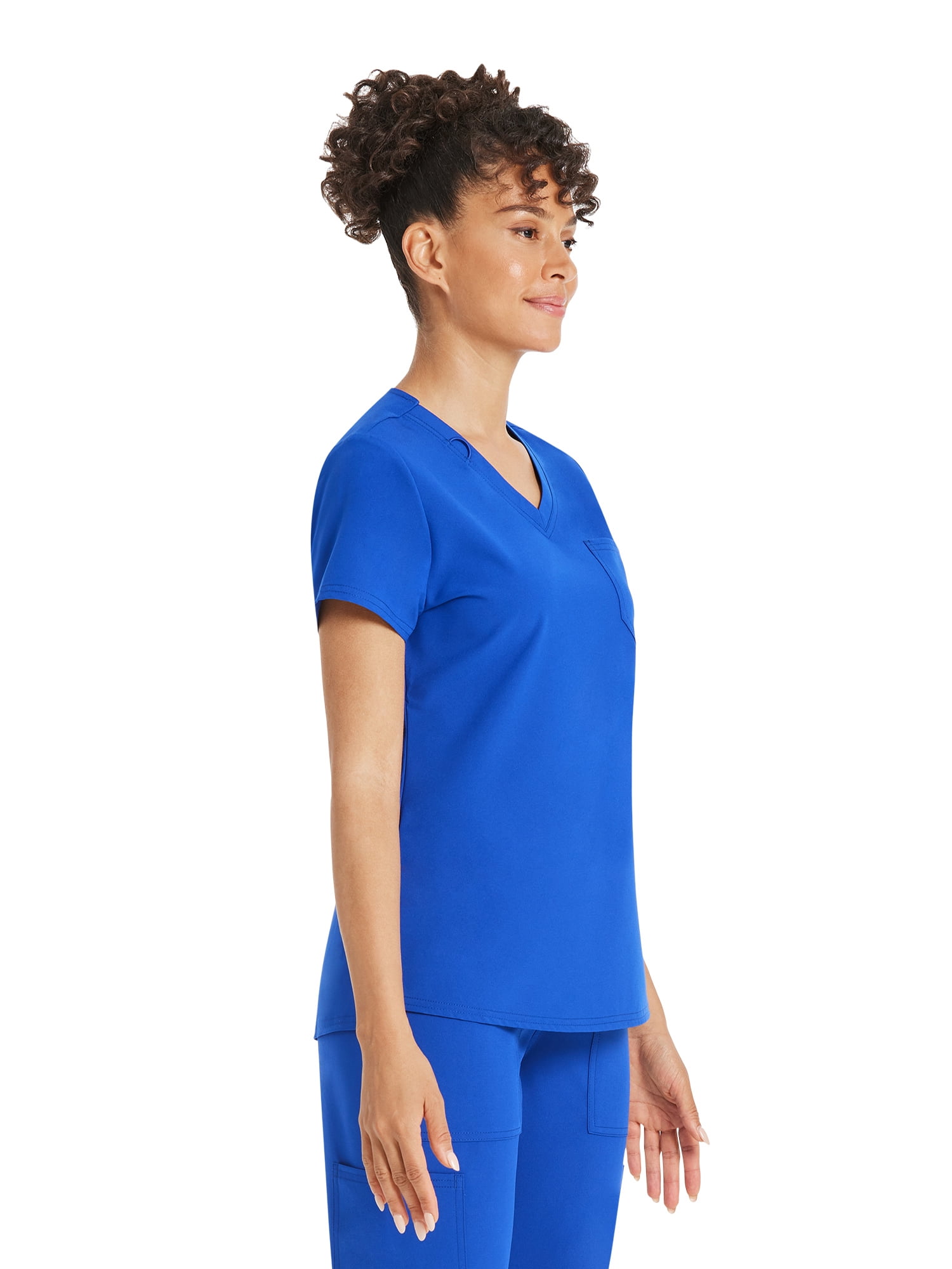 Scrubstar Women's Core Essentials Stretch V-Neck Scrub Top, Sizes XS-3XL
