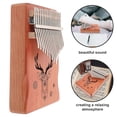 thumbnail image 3 of Kalimba Thumb Piano For Kids Adults Beginners 17 Keys Chocolate Compact Musical Instrument 1Pack, 3 of 5