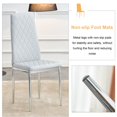 thumbnail image 3 of SESSLIFE Dining Chairs Set of 4, Gray Dining Room Linen Chairs, Dining Side Chairs for Home Kitchen Living Room, 3 of 7