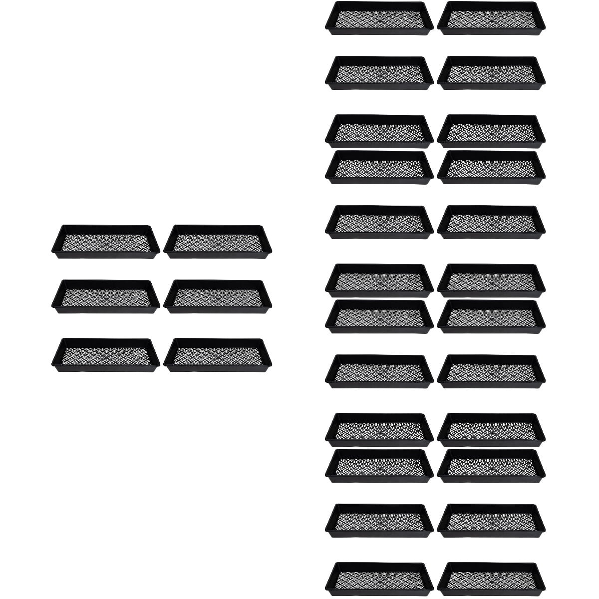 EXHUMKY Black Plant Germination Tray for Seed Starting and Gardening with Craftsmanship