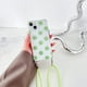 thumbnail image 1 of Adecuado para iPhone14 Pro Max, el cordón de la carcasa del teléfono móvil se puede cruzar, se puede colgar en el hombro, carcasa blanda transparente anticaída todo incluido BRILLAR Rojo Verde, 1 of 4