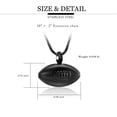 thumbnail image 2 of American Football Rugby Cremation Jewelry for Ashes Urn Necklace Lockets for Ashes of Loved One Memorial Jewelry, 2 of 5