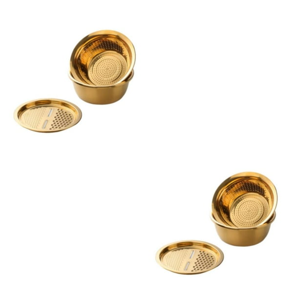 Yuarrent Colador durable y de moda del fregadero del acero inoxidable con el cuenco fácil al diverso propósito Type1 NO1