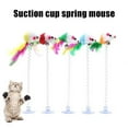 thumbnail image 4 of Pet Cat Toy Stick Suction Cup Spring Mouse Toy Interactive Cat Toy-, 4 of 7