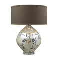 thumbnail image 1 of Limerick Ceramic Table Lamp In Turrit Gloss Beige With Brown Linen Shade, 1 of 1