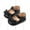 Black, variant on Liyamei Summer Children Toddler Shoes Girls Sports Flat Bottom Lightweight Hook Loop Solid Color Bow Simple Style Baby Athletic Shoes Size 0-6 Months