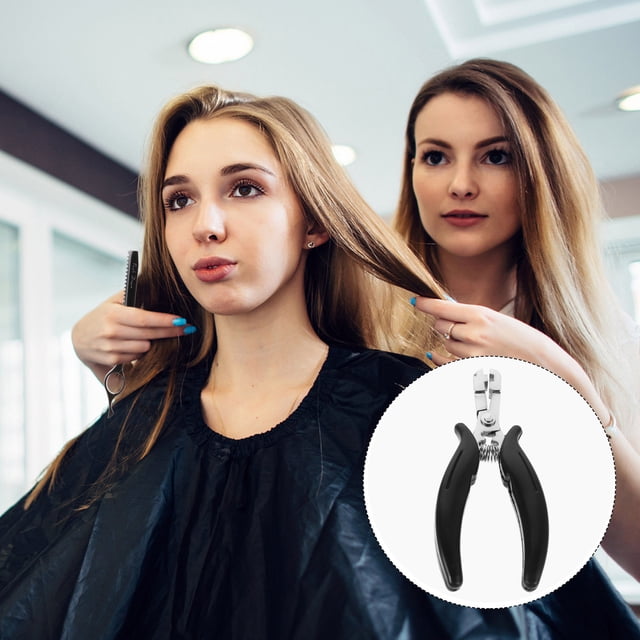 FONWILYO Pinces d'Extension de Cheveux en Acier Inoxydable avec Retrait Rapide pour Barbier et Coiffage Personnel