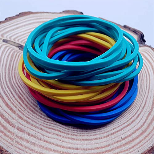 38mm AGYG APLUS 600PCS Multi Color Rubber Bands,Money Bands,Sturdy Heat Resistant RubberBands for School Home 1.5inch 2mm x0.08inch 4color 