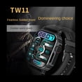 thumbnail image 2 of Smart Watch Tw11 Men Bluetooth Call Screen Compass Sports Music Weather Silver,1 x Watch 1 x Charging cable 2 x Strap,Silver, 2 of 7