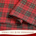 thumbnail image 4 of 54 x 120 Inch Fall Checkered Rectangle Christmas Tablecloth, Thanksgiving Brown Buffalo Plaid Cotton Flannel Table Cloths, Halloween Stain Resistant Washable Table Cover for Holiday Party Dining, 4 of 14
