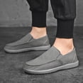 thumbnail image 6 of Men's Slip-on Loafers Comfortable Light-Weight Non Slip Canvas Comfortable Walking Shoes, 6 of 8