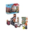 thumbnail image 4 of Set de Juego Playmobil Starter Pack Moto con pared de Fuego 29 Piezas, 4 of 4