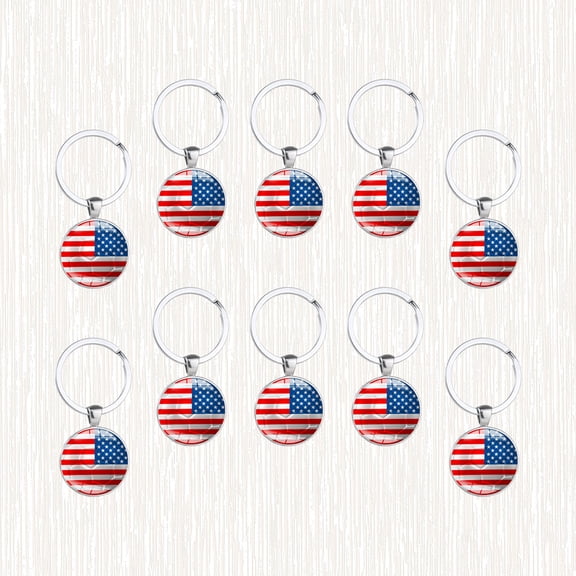 Soimiss 10 Pcs Metal Football Keychain Multi Oval Style for Daily Use Decoration for Fan Gear