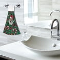 thumbnail image 6 of Haosy 2 Pack Kitchen Wash Cloths with Hanging Loops Absorbent Absorbent Quick Drying Hand Towels, Santa Claus Candy Canes Holly Leaves, 6 of 7