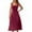 Hot Pink, variant on Womens Square Neck Maxi Dress Casual Summer Sleeveless Swing A-line Long Tank Dresses Basic Full Slips