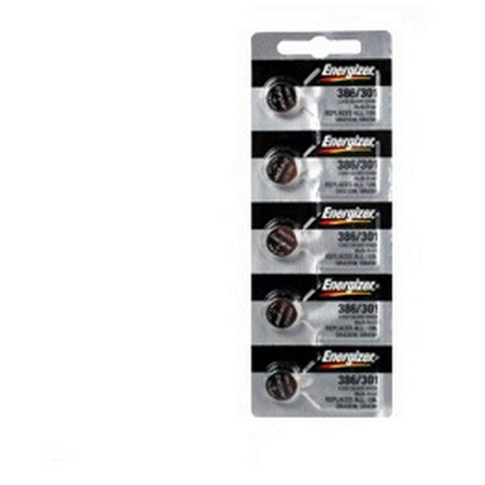 Energizer 386/301 SR43 Silver Oxide Button Battery 1.55V 2 Pack