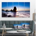 thumbnail image 1 of Sunset at Rodeo Beach Panorama - Seashore Canvas Art Print, 1 of 3