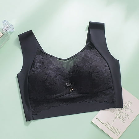 

Leesechin Sports Bras for Women Fashion Lace Brassiere Wire Free Underwear One-Piece Brassiere Everyday Underwear on Clearance