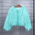 thumbnail image 6 of JGGSPWM Women's Shaggy Faux Furry Winter Jacket: Cozy Long Sleeve Outerwear for Warmth Light Blue S, 6 of 7