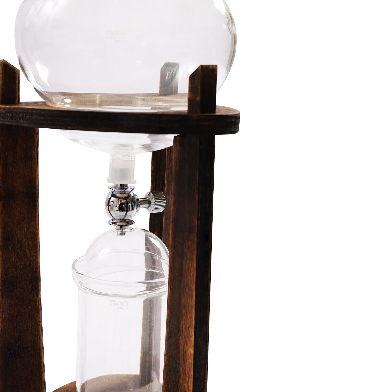Retro Coffee Maker Ice Coffee Machine Iced Coffee Cold Brew Drip Tower (Brown)