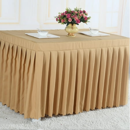 

Touiyu Rectangular Tablecloth Spandex Table Skirt Stretch Fitted Table Cover for Conference Banquet Wedding Banquet Trade Show