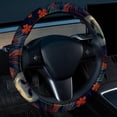 thumbnail image 2 of Yak 14.5 Inch Printing PVC Leather Steering Wheel Covers Car Wheel Covers Auto Accessories, 2 of 6