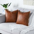 thumbnail image 3 of 2 fundas de almohada marrón claro 45 × 45 cm/18 × 18 pulgadas (almohada), 3 of 5