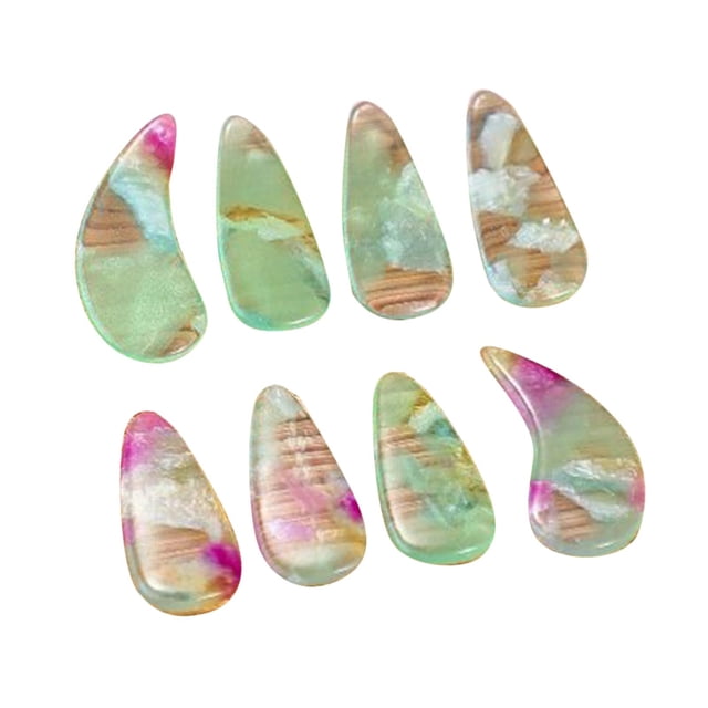arctrm 8 Guzheng Picks for Kids, Nail Covers, Tip Covers, String Instrument Accessories Green