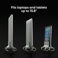 thumbnail image 6 of ONKRON Vertical Laptop Stand for Desk Compatible with MacBook Pro Air, HP, Dell 10-15.8 Inch Laptops Tablets - Adjustable MacBook Vertical Stand - Aluminum Laptop Cooling Stand, Silver, 6 of 6