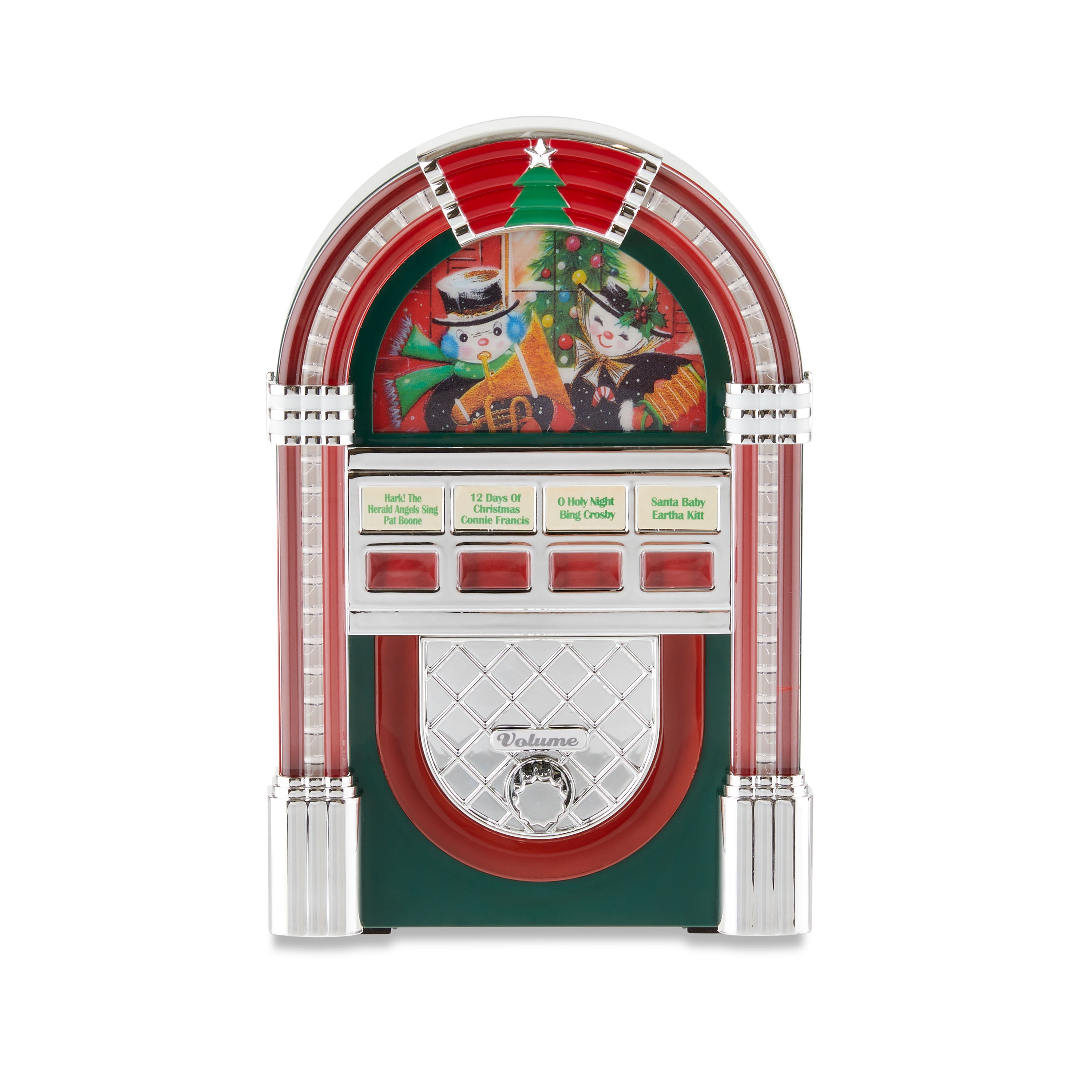 Mr. Christmas 9-inch Decorative Vintage Jukebox Red Mr. Christmas 9-inch Decorative Vintage Jukebox Red