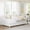 White, variant on Twin Metal Daybed with Trundle, Pullout Trundle Bed Frame with Arched Headboard, Guest Sofa Bed with Steel Slat Support, No Box Spring Required, Easy Assembly, White