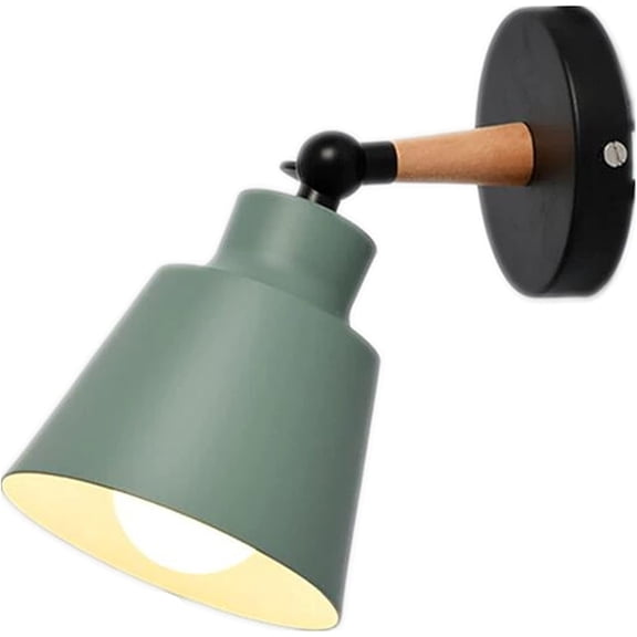 Wall Sconces Lamps Industrial Green 1 Light Retro Vintage Light Fixture E27 Base 180 Drgree Adjustable Metal Wall Pendant Ceiling Light Fixture for Kitchen Aisle Corridor Bedside Hallway