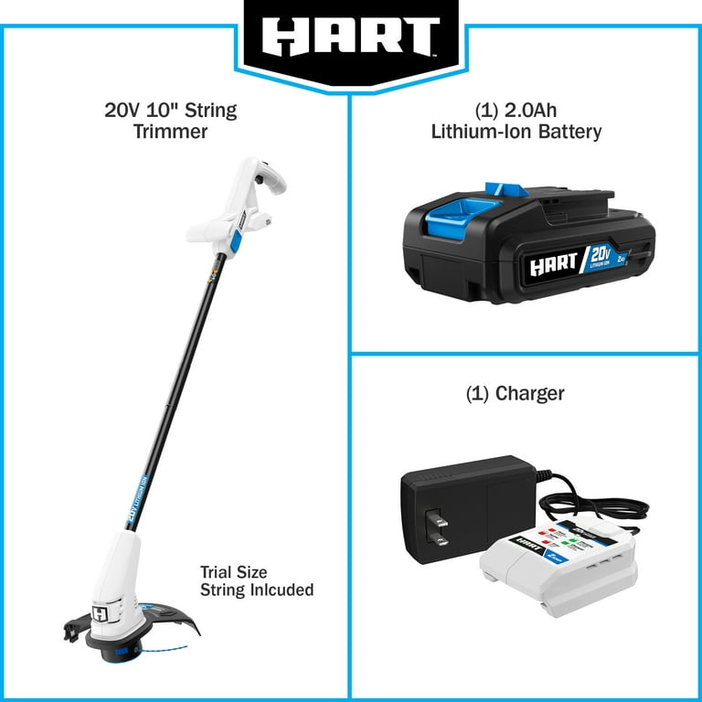20V 10 String Trimmer (Battery and Charger Not Included) - HART Tools