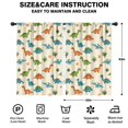 thumbnail image 2 of Blackout Kids Curtains,Colorful Dinosaur and Leaf Pattern Childrens Insulated Curtains Set Of 2,Bedroom Essentials,Toddler Room Decor 42"x63", 2 of 5