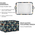 thumbnail image 2 of Coolnut Sea Turtles Foldable Storage Basket for Shelves, Collapsible Sturdy Storage Bin with Handles, Canvas Storage Cube for Organizing Closet 1PCS Home Decor, 2 of 7
