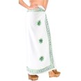 thumbnail image 4 of HAPPY BAY Women's Bikini Skirt Sarong Swimwear Swim Cover up Summer Wraps Swimsuit Beach Wrap Coverups Beachwear One Size Green, Emroidery, 4 of 6