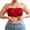 Red, variant on Women's Bras Plus Size Strapless Front Closure Bandeau Bra with Open Back Push Up Solid Underwear,38D-50J