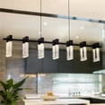 thumbnail image 2 of Sorrento 40" ETL Certified Integrated LED Linear Aluminum Chandelier in Black, 2 of 12