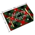 thumbnail image 4 of Rourlinge Christmas Plaid Placemats Heat Resistant Merry Christmas Printed Table Mats Washable Holiday Dining Room Table Decorations for Party Table Setting Supplies, 4 of 7