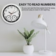 thumbnail image 3 of POPIDOME Silent Wall Clock 10 in Quartz Wall Clock, 3 of 5