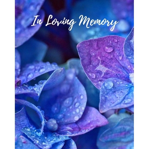 In Loving Memory Funeral Guest Book, Memorial Guest Book
