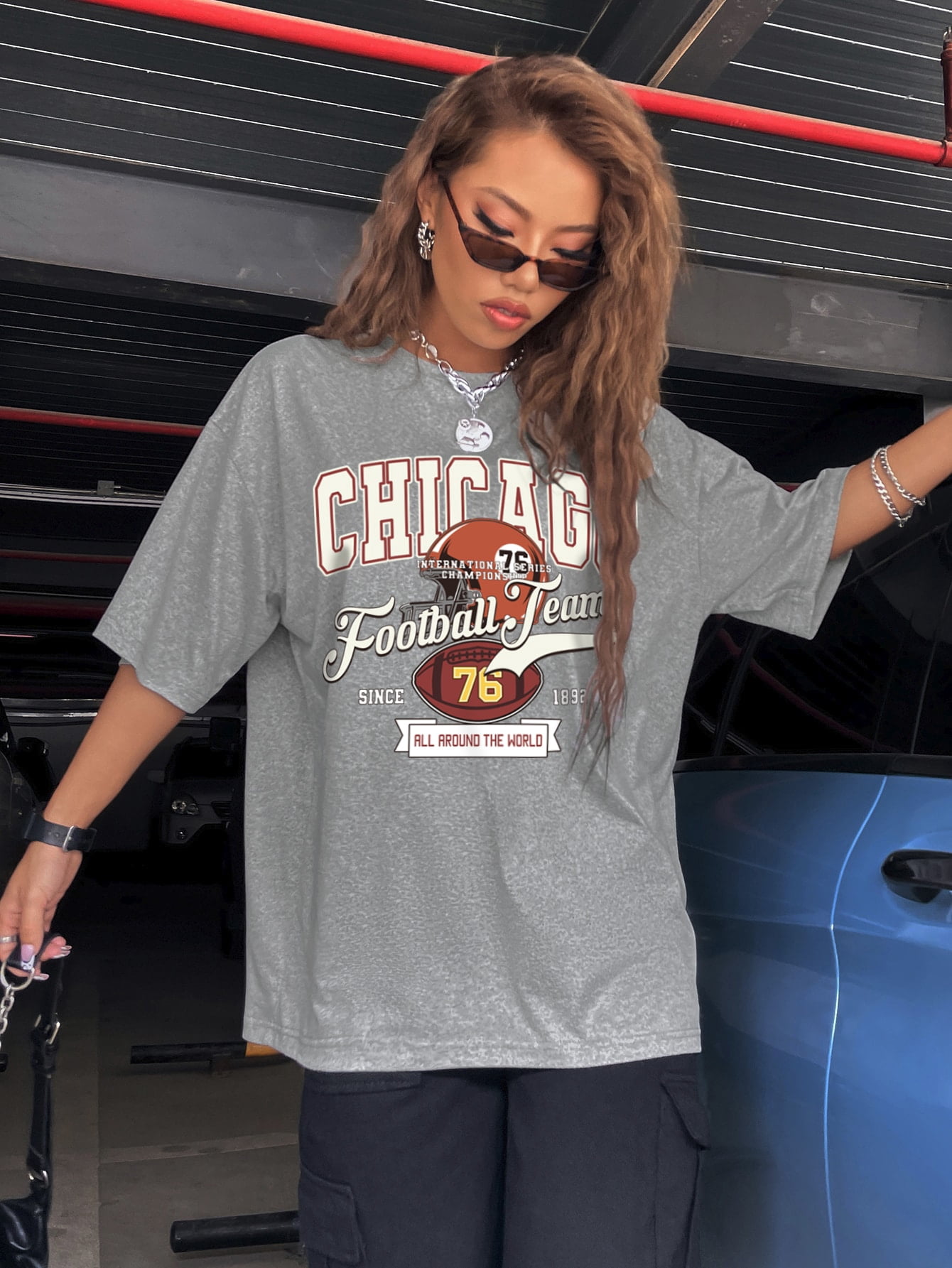 Women's Rugby Slogan Graphic Drop 