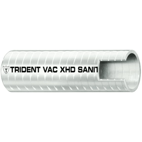 Trident VAC X Smooth White Vinyl Sanitation Marine Hose