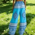 thumbnail image 7 of Mifsaly Ethnic Tribal Print Harem Pants Women High Waist Wide Leg Pant Summer Vacation Casual Trendy Boho Outfits with Pockets XXL, 7 of 7