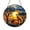 Acrylic 3.5 Inch, variant on Aesthetic Wildlife Stained Glass Suncatcher For Window Decor, Imaginary Safari Sunset Hanging Art With Giraffe And Elephant, Decorative Nature Room Ornament, Unique Present For Art Lovers