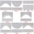 thumbnail image 4 of 2PCS/Set Lace Coffee Curtain Vintage Style Cafe Window Tier Translucent Curtain Kitchen Dining Room Home Decoration, 4 of 8